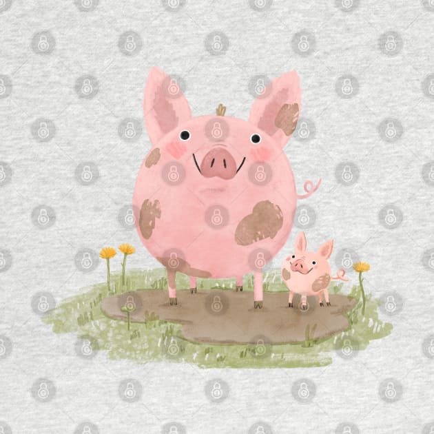 Piggies in a Mud Puddle by Sophie Corrigan